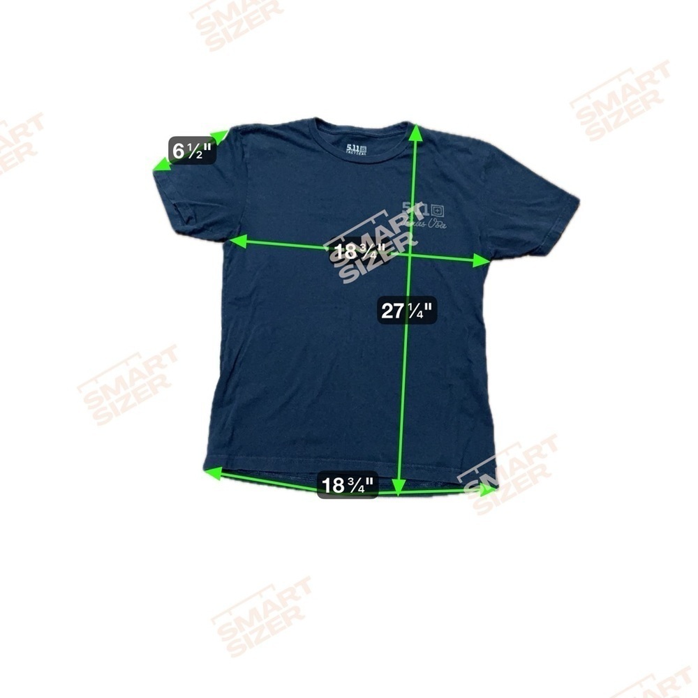 5.11 Tactical Texas State Short Sleeve T-Shirt Navy Blue Size Medium - Picture 3 of 8